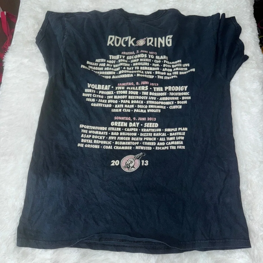 Rock‎ Ring Festival 2013 T Shirt Mens Large Band Lineup Music Event